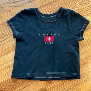 Brandy Melville Suisse cropped top